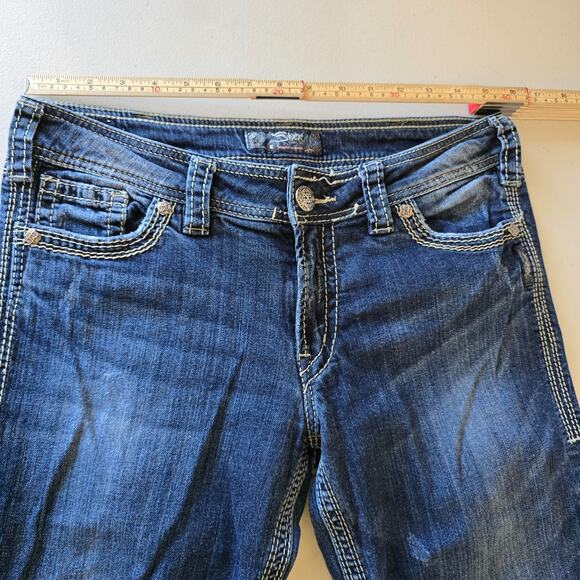 Silver Suki Surplus Jeans Women's 31 Blue Dark Wash - Picture 10 of 16